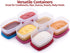 SIGNORA WARE Condiment Containers with Lids- 6 pk. 3 oz.Salad Dressing to go Small Food Storage Containers- Sauce Cups Leak proof Reusable Plastic...