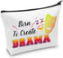 CMNIM Theatre Life Gift Drama Theater Make Up Bag for Drama Actor Actress Cosmetic Pouch Gift for Born To Create Drama Bags (Create Drama Makeup B...