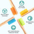 Bamboo Toothbrushes Hard Bristles for Adults 10 Pack, Wooden Toothbrush Family Set Natural Organic Tooth Brush (Multi-Color 20p)...