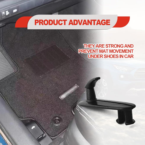 4 Pieces Car Floor Mat Clamp Carpet Fastening Cargo Fasteners Compatible with Toyota Lexus, Cargo Mat Clip Accessories Black...