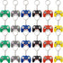 NSBELL 24PCS Video Game Controller Keychains in 6 Colors Video Game Party Controller Handle Key Ring Game Controller Keychain for Video Game Party...