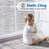 Window Film Privacy, Frosted Window Vinyl Non-Adhesive Window Sticker Static Cling Glass Film for Bathroom Office Living Room Matte White...