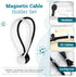 Cord Organizer for Kitchen Appliances - 3 Cord Winders and 2 Bonus Silicone Magnetic Cable Ties - Cord Wrappers for Kitchen Appliances with 3M Adh...