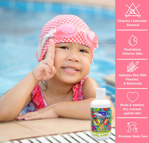 TRISWIM KIDS Scented Body Wash After-Swimmer Skincare, Chlorine Removal, Soothes and Moisturizes Skin, Relieves Symptoms Eczema & Dry Skin...