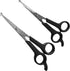 Dog Grooming Scissors, 2 Pack, Pet Scissors, Cuts Facial Hair and Body Fur, Stainless Steel with Safety Rounded Tips for a Painless, Smooth, and C...
