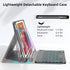 JUQITECH Backlit Keyboard Case for iPad 9.7, iPad 6th Gen(2018), iPad 5th Gen(2017), iPad Pro 9.7, iPad Air 2/1, Smart Tablet Cover Case with Deta...