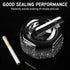 Ashtray,Stainless Steel Ashtray with Lid Bling Crystal Diamonds,Cigarette Ashtray for Indoor or Outdoor Use,Ash Holder for Smokers,Desktop Smoking...