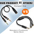 SaiTech IT 3.5 mm Exclusives Headphone Splitter for Computer 3.5mm to 2 Dual Mic Audio Y Splitter Cable Smartphone Headset to PC Adapter, Tablet (...