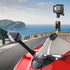 PULUZ Motorcycle Windshield Clip Mount Quick Release Clip Mount for GoPro Hero12 Black/DJI Osmo Action 4 / Insta360 X4 / Ace Pro and Other Action ...