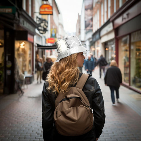 Joylife Metallic Bucket Hat Trendy Fisherman Hats Unisex Reversible Packable Sun Cap...