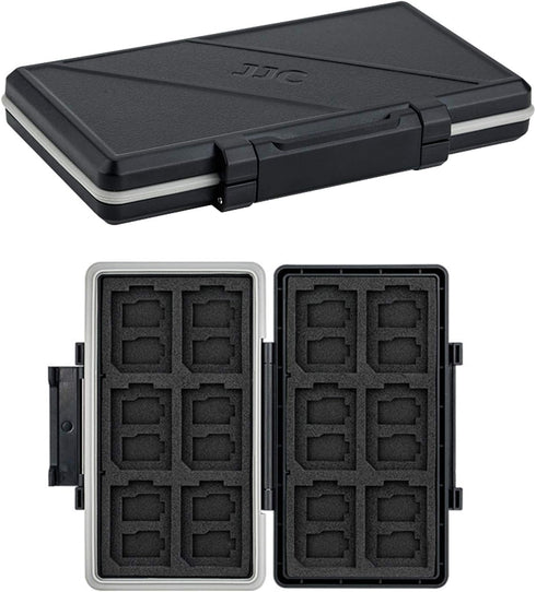 36 Slots Memory Card Case Water-Resistant Anti-Shock Memory Card Wallet for 24 Micro SD SDXC SDHC TF Cards and 12 SD SDXC SDHC Cards...