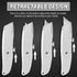 2 Pack Box Cutter Practical Utility Knife Retractable, Ergonomic Razor Knife, Box Cutters for Warehouse, Office, Exacto Knife Box Opener for Packa...