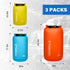 TOMSHOO Dry Bag 3-Pack/5-Pack, Lightweight Waterproof Bags Roll Top Sack Set Keeps Gear Dry for Hiking, Beach, Fishing, Kayaking, Boating, Swimmin...