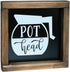 SIMPLY ANI Pot Head Coffee Signs, Coffee Sign for Coffee Bar, Funny Kitchen Decor, Farmhouse Coffee Signs Decor for Coffee Lovers, Coffee Bar Sign...