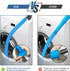 Dryer Vent Cleaner Kit Dryer Lint Vacuum Attachment with Stretch Universal Connector, Dryer Vent Cleaning Tool Vacuum Hose Lint Remover, Blue...