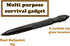 Uzi Tactical Pen with CuffKey in the Cap, Refillable Ultra Durable Aircraft Aluminum Ballpoint Pen Writing Tactical Pen Self Survivor Pen (Black)...
