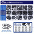 Gelisen 420Pcs Nitrile Rubber O-Rings Kit 15 Sizes Universal NBR Metric Washer Gasket Assortment Set for Hydraulics, Pneumatics & Plumbing Sealing...