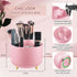 360°Rotating Makeup Organizer, 5 Slot Makeup Brush Holder, Spinning Cosmetic Organizer for Vanity, Bedroom(Pink)...
