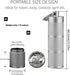 Waterproof Keychain Pill Holder - Compact, Portable, and Secure Pill Box with 3 Compartments - Pocket-Sized Pill Case and Container for Daily Medi...