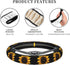 Sunflower Steering Wheel Covers,Anti Slip Sweat Absorption Elasticity Car Accessories Steering Wheel Protector Universal 15 Inch for SUV Sedan Van...