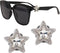 Silver Star Charms for Sunglasses, Fashionable and Trendy Accessories for Womens Sunglasses, Wear Lightweight and Comfortable Star Decorations on ...