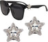 Silver Star Charms for Sunglasses, Fashionable and Trendy Accessories for Womens Sunglasses, Wear Lightweight and Comfortable Star Decorations on ...