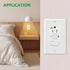 GFCI Outlet,Tamper Resistant GFCI Receptacle with Combination Switch,ETL Listed,Back &Side Wire,White (TR&WR15Amp)...