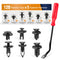 GOOACC GRC-30 120PCS Car Retainer 6.3mm 8mm 9mm 10mm Expansion Screws Replacement Kit Bumper Push Rivet Clips, 1PC Fastener Remover...