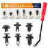 GOOACC GRC-30 120PCS Car Retainer 6.3mm 8mm 9mm 10mm Expansion Screws Replacement Kit Bumper Push Rivet Clips, 1PC Fastener Remover...