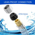 Universal Flexible Faucet Hose Connector, 20-Inch x 3/8" Comp x 1/2" FIP, Premium Braided Stainless Steel Faucet Water Supply Line for Kitchen Bat...