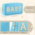 Sanwuta 2 Pieces Nylon Cosmetic Bag Chenille Letter Makeup Bag Pouch Zipper Travel Toiletries Pouch Preppy Patch Cosmetic Travel Toiletry Bag for ...