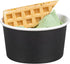 Coppetta 8-Ounce Dessert Cups, 50 Disposable Ice Cream Cups - Lids Sold Separately, Sturdy, Black Paper Frozen Yogurt Bowls, For Hot And Cold Food...