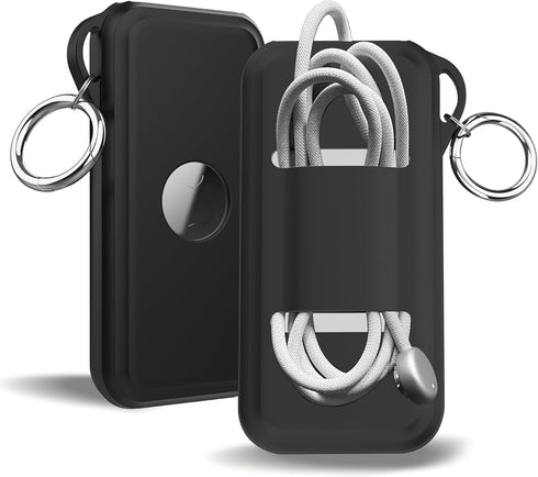 Protective case for Apple Vision Pro Battery, Anti-Scratch Silicone Cable-Holder for Power Bank Acceeessoriees (Black)...