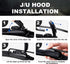 Premium U/J Hook 15"+15" Windshield Wiper Blades for 2007-2018 Jeep Wrangler JK Original Equipment Replacement Jeep Wrangler Accessories (Pack of ...