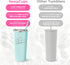 60th Birthday Tumbler - 60 Years Fabulous - Stainless Steel Tumbler Cup with Straw and Lid - Insulated Mug for Mom Birthday - 60th Birthday Party ...