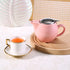 Small Ceramic Teapot With Stainless Steel Infuser For Loose Tea And Blooming Tea, Heat Resistant Ceramic Tea Pot And Tea Kettle, Perfect Tea Maker...