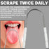 Tongue Scrapers for Adults & Kids Pack of 2 Metal Tongue Scrapers for Fresh Breath, Stainless Steel Tongue Cleaners, Tongue Scrappers, Reusable Ra...