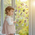 20 Pcs Cat Thick Gel Clings Kitten Window Gel Clings Decals Stickers for Kids Toddlers and Adults Cute Reusable Window Clings for Home Airplane Cl...