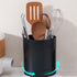 Utensil Holder,360 Degree Rotatable Compartment Design Large Kitchen Utensil Holder,Anti Slip Durable PP Chopstick Basket Tableware Storage Contai...