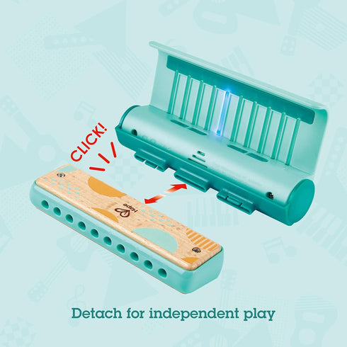 Hape Learn with Lights Harmonica | USB Charging Capabilities | Leaning and Band Mode | Musical Instrument...
