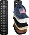 Hat Organizer for Baseball Caps, Hat Rack for Wall, Hat Holder, Baseball Cap Organizer, Hat Storage Display Hat Hanger Adhesive/Wall Drilled for D...