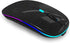 Wireless Bluetooth Mouse,LED Rechargeable Silent Slim Laptop Mouse,Portable(BT5.2 or USB 2.4GHz) Dual Mode Computer Mice for Laptop,ipad Tablet,De...