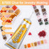 B 7000 Clear Glue with Rhinestones Craft Kit, 2 x 110ML B-7000 Adhesive Glue with Nail Gems, Dotting Tools, Brush for DIY Bead Stone Jewelry Makin...