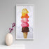 Camelot Dots Advanced Collection of Diamond Facet Painting Art Kits, 15 in x 29.3 in, Ice Cream...