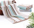 Pidada Hand Towels Set of 2 Striped Pattern 100% Cotton Soft Absorbent Decorative Towel for Bathroom (Brown)...