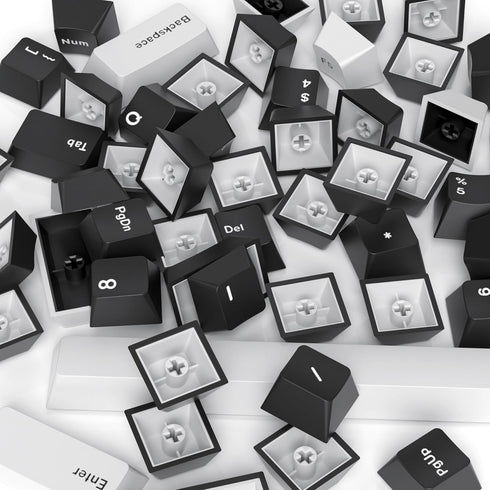 GTSP 168-keys PBT Keycaps Cherry Profile 75 Percent with 6U 7U Spacebar for US Layout Cherry MX Switch Mechanical Gaming Keyboard (WOB)...