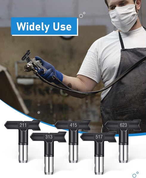 Spray Nozzle Spray tip Reversible Spray tips Airless Paint Sprayer Nozzle Tips Airless Paint Spray Machine Parts for Homes Buildings Garden Decks ...