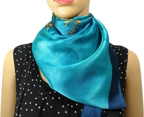 Shanlin Silk Feel Long Floral Satin Scarves for Women in Gift Box...