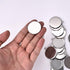 20pcs Stainless Steel Pendant Trays for Jewelry Making Finding Round Bezel 30x30mm...