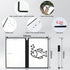 Whiteboard Notebook, Portable Dry Erase White Board Book Reusable Whiteboard Erasable Double-Sided Meeting Notebook with Marker Pen for Business O...